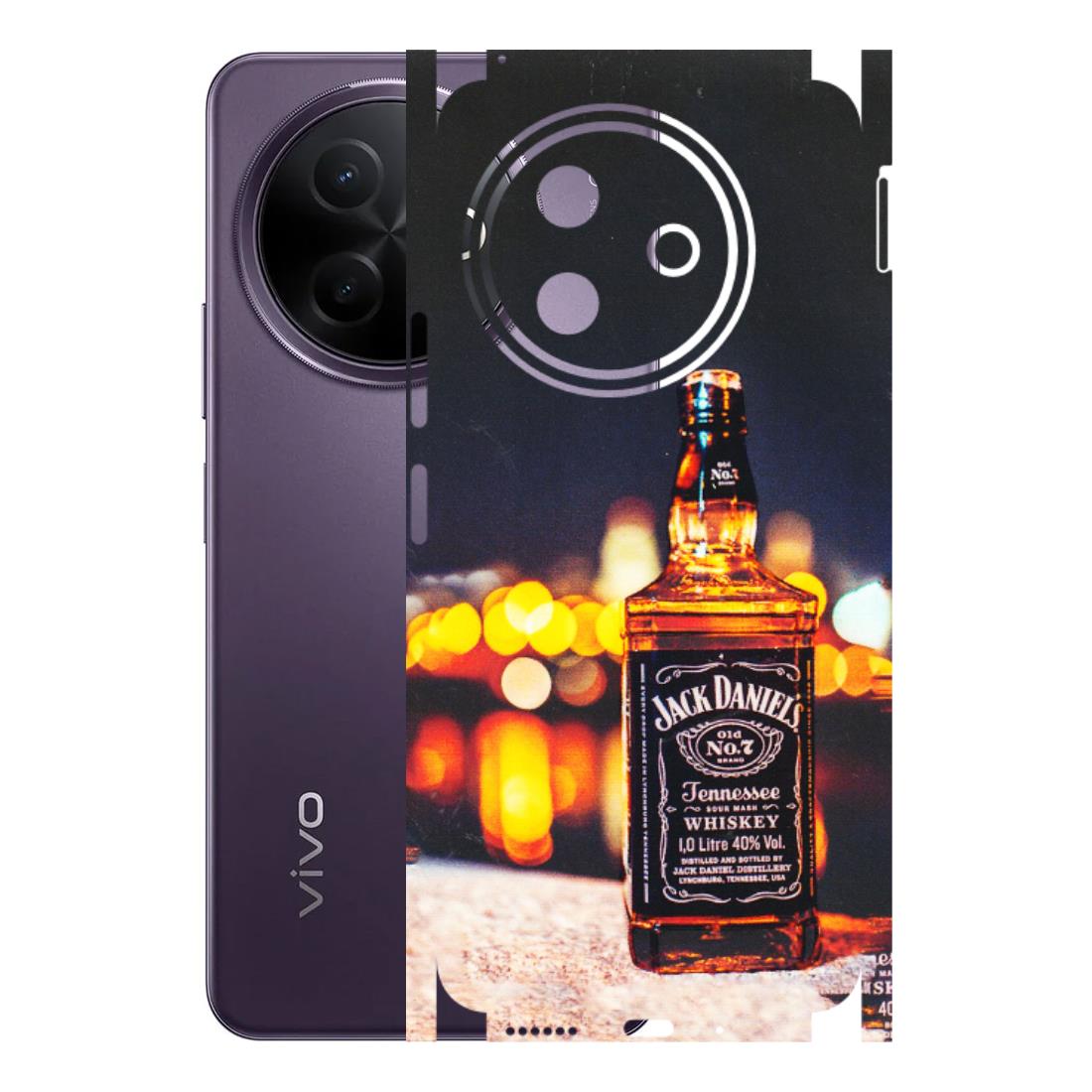 VIVO Y Series Phone Skins (All Models) - JD Whiskey Bottle - 3D Embossed Finish (L-20) Vivo Y39 5G