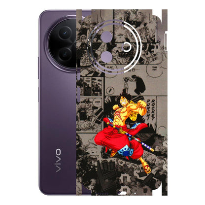 VIVO Y Series Phone Skins (All Models) - One Piece Rocket Punch Manga - 3D Embossed Finish (L-25) Vivo Y39 5G