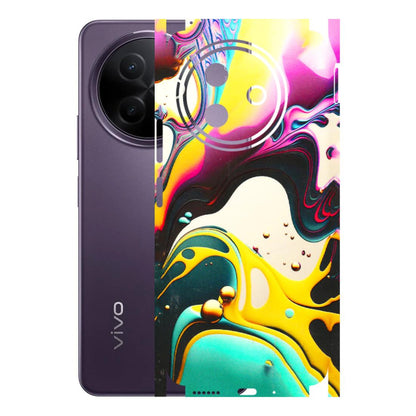VIVO Y Series Phone Skins (All Models) - Multicolor Abstract pattern - 3D Embossed Finish (L-254) Vivo Y39 5G