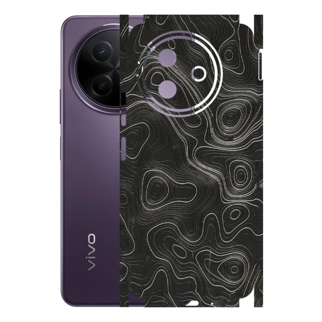 VIVO Y Series Phone Skins (All Models) - Abstract White Line Map - 3D Embossed Finish (L-269) Vivo Y39 5G