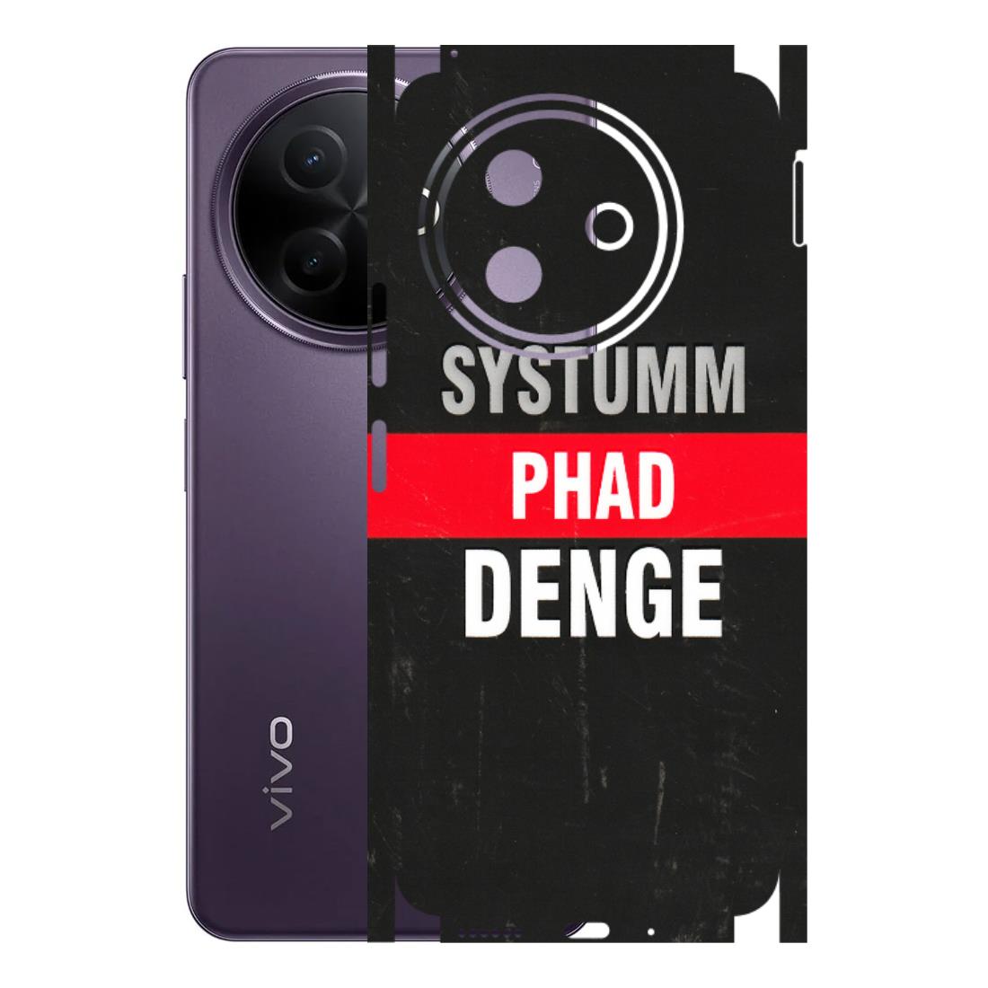 VIVO Y Series Phone Skins (All Models) - Systumm Phad Denge - 3D Embossed Finish (L-278) Vivo Y39 5G