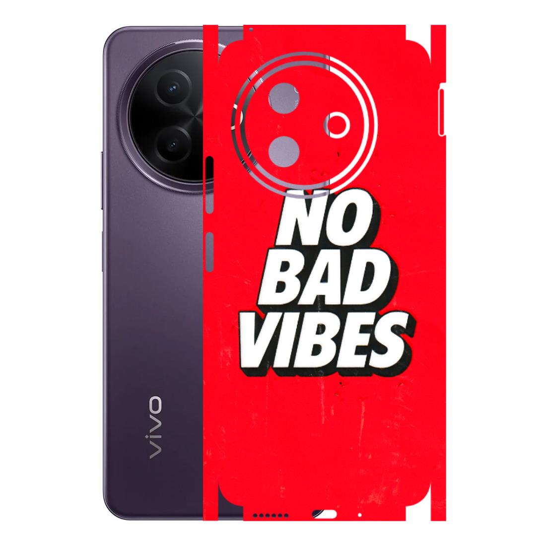 VIVO Y Series Phone Skins (All Models) - No Bad Vibes - 3D Embossed Finish (L-280) Vivo Y39 5G
