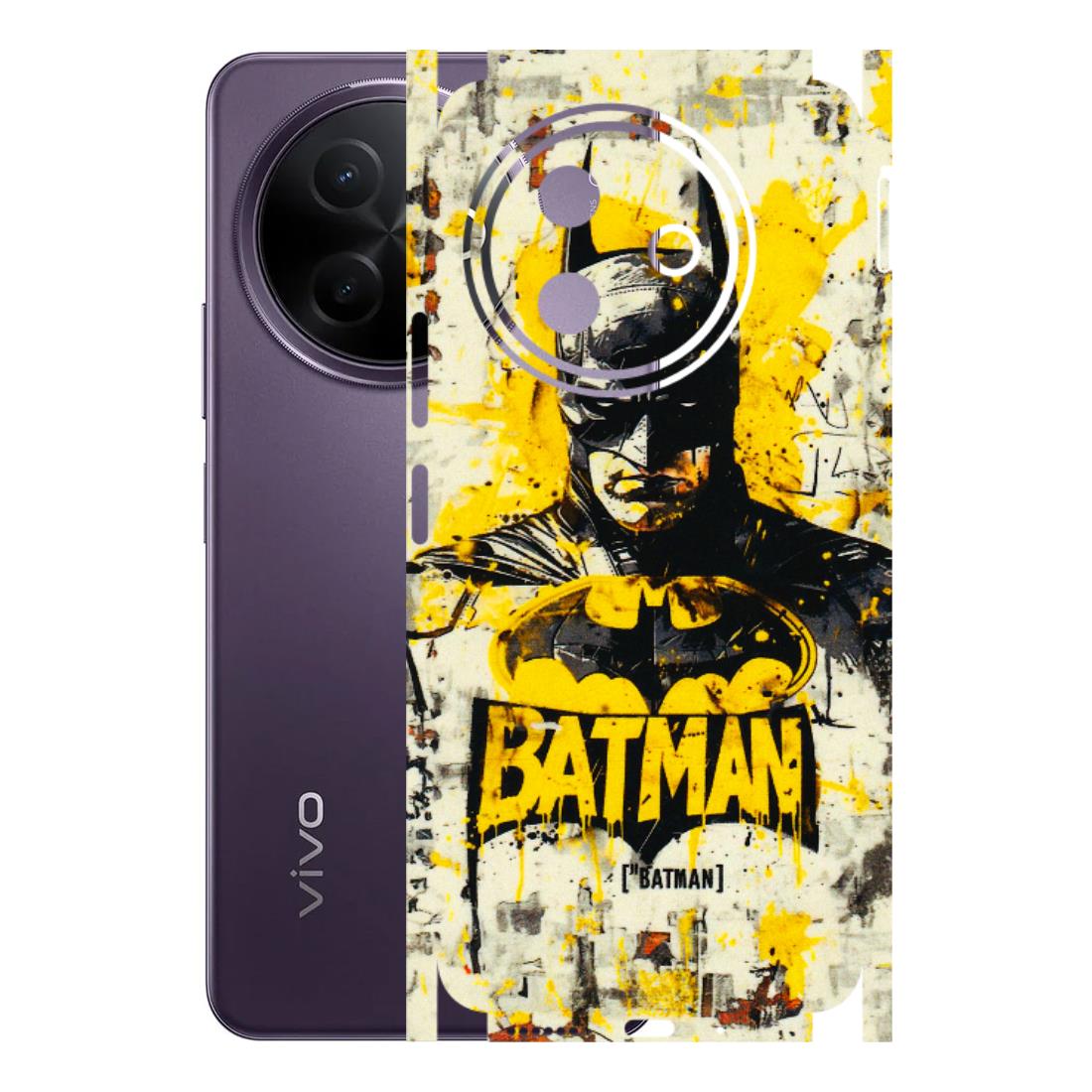 VIVO Y Series Phone Skins (All Models) - Batman Yellow BT - 3D Embossed Finish (L-304) Vivo Y39 5G