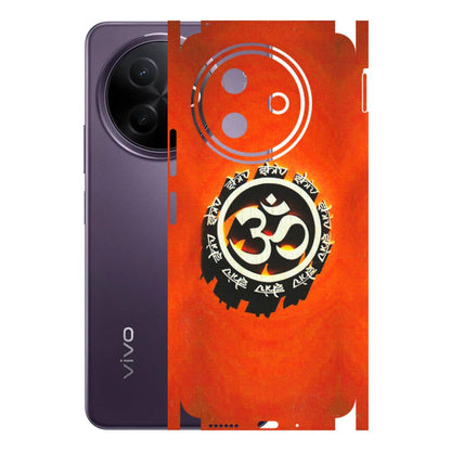 VIVO Y Series Phone Skins (All Models) - Aum Shiv Orange - 3D Embossed Finish (L-32) Vivo Y39 5G