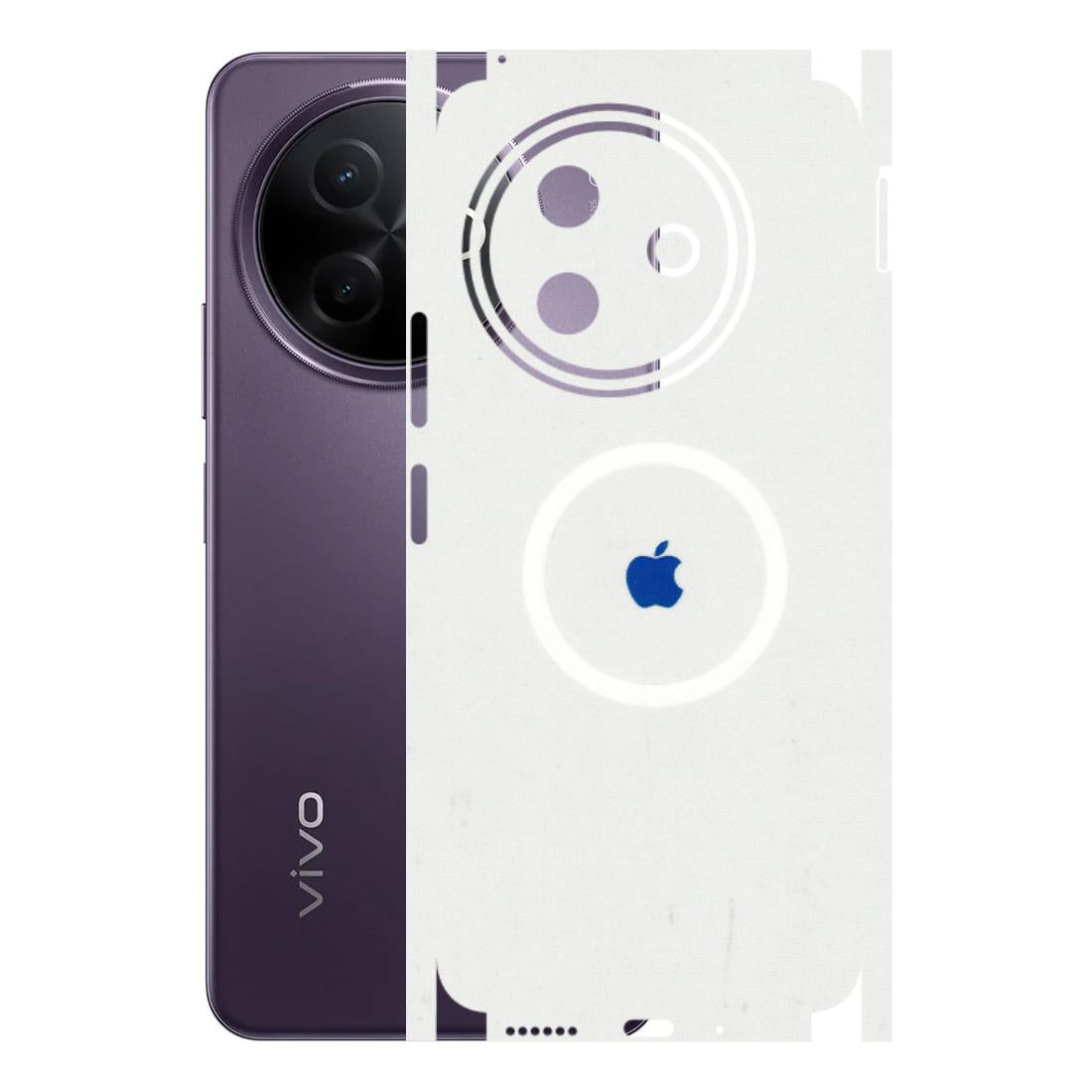 VIVO Y Series Phone Skins (All Models) - iPhone Magsafe Logo - 3D Embossed Finish (L-320) Vivo Y39 5G