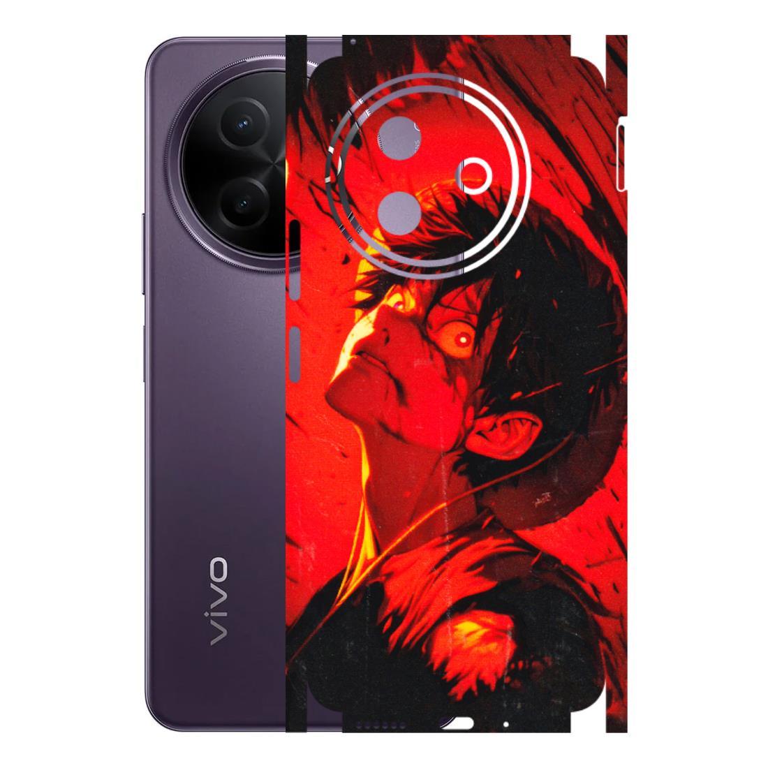 VIVO Y Series Phone Skins (All Models) - D.Luffy Power Up One Piece Anime - 3D Embossed Finish (L-326) Vivo Y39 5G