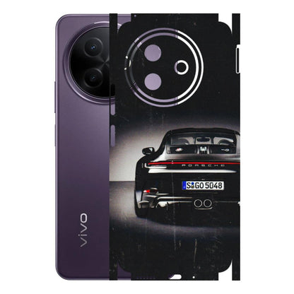 VIVO Y Series Phone Skins (All Models) - New Black Porsche GT3 - 3D Embossed Finish (L-327) Vivo Y39 5G