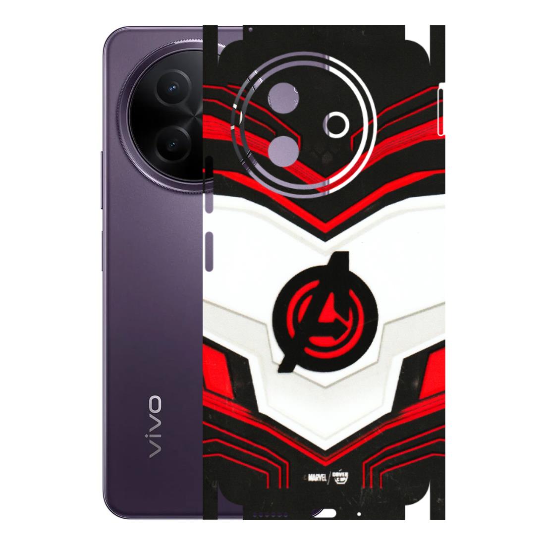 VIVO Y Series Phone Skins (All Models) - Avengers Logo - 3D Embossed Finish (L-55) Vivo Y39 5G