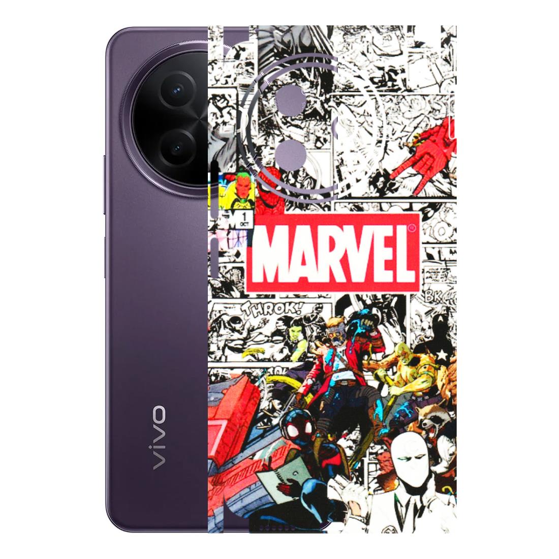 VIVO Y Series Phone Skins (All Models) - Marvel Colorful Comic - 3D Embossed Finish (L-64) Vivo Y39 5G