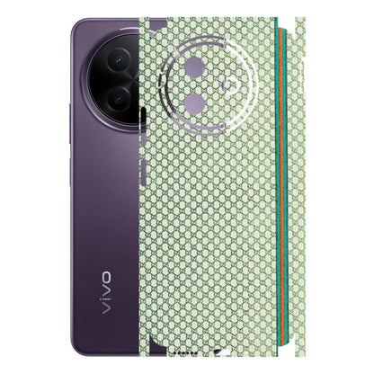 VIVO Y Series Phone Skins (All Models) - Gucci Fabric Pattern - 3D Embossed Finish (L-73) Vivo Y39 5G