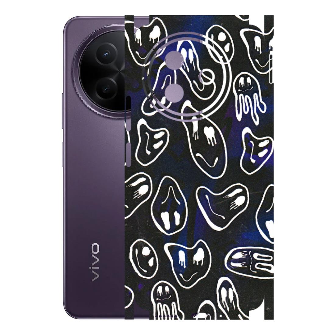 VIVO Y Series Phone Skins (All Models) - Distorted Smileys - 3D Embossed Finish (L-92) Vivo Y39 5G