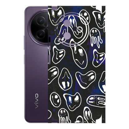 VIVO Y Series Phone Skins (All Models) - Distorted Smileys - 3D Embossed Finish (L-92) Vivo Y39 5G