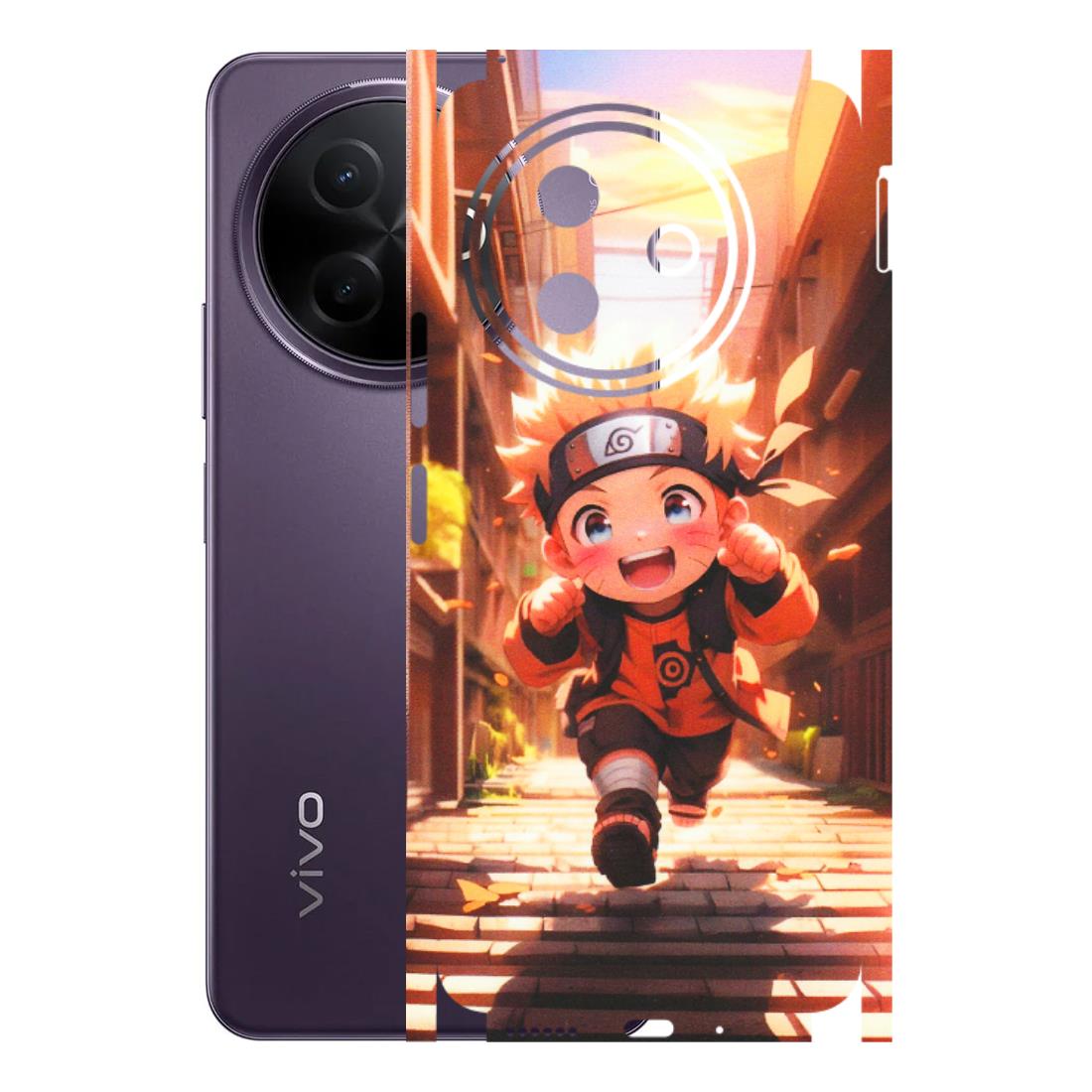 VIVO Y Series Phone Skins (All Models) - Naruto Cute Toon Running - Matte Finish (M-04) Vivo Y39 5G