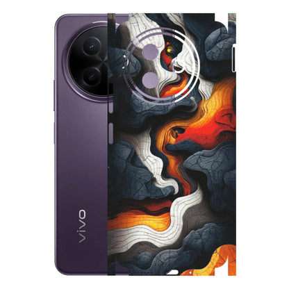 VIVO Y Series Phone Skins (All Models) - Abstract Volcanic Layers - Matte Finish (M-52) Vivo Y39 5G