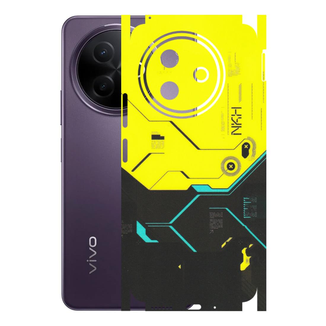 VIVO Y Series Phone Skins (All Models) - Black Yellow Technica - Matte Finish (M-53) Vivo Y39 5G