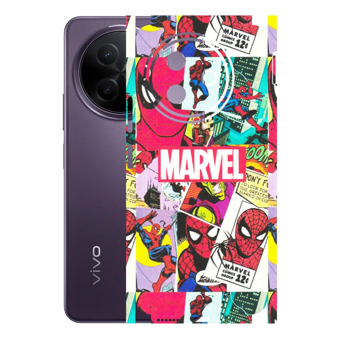VIVO Y Series Phone Skins (All Models) - Marvel Comic Spiderman Grafitti - Matte Finish (M-72) Vivo Y39 5G