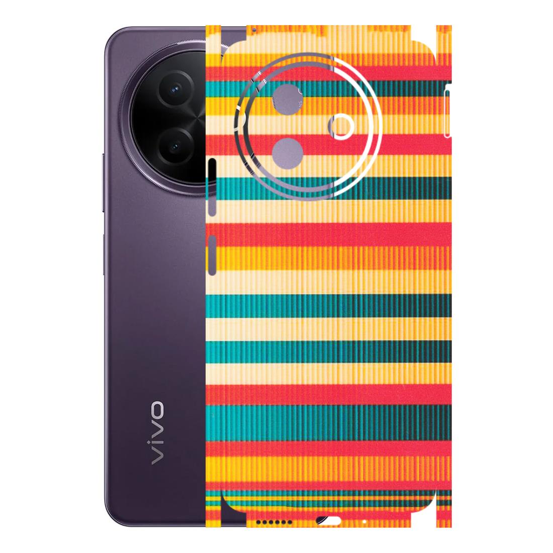 VIVO Y Series Phone Skins (All Models) - Colourful Stripes Soothing Effect - Matte Finish (M-86) Vivo Y39 5G