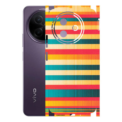 VIVO Y Series Phone Skins (All Models) - Colourful Stripes Soothing Effect - Matte Finish (M-86) Vivo Y39 5G