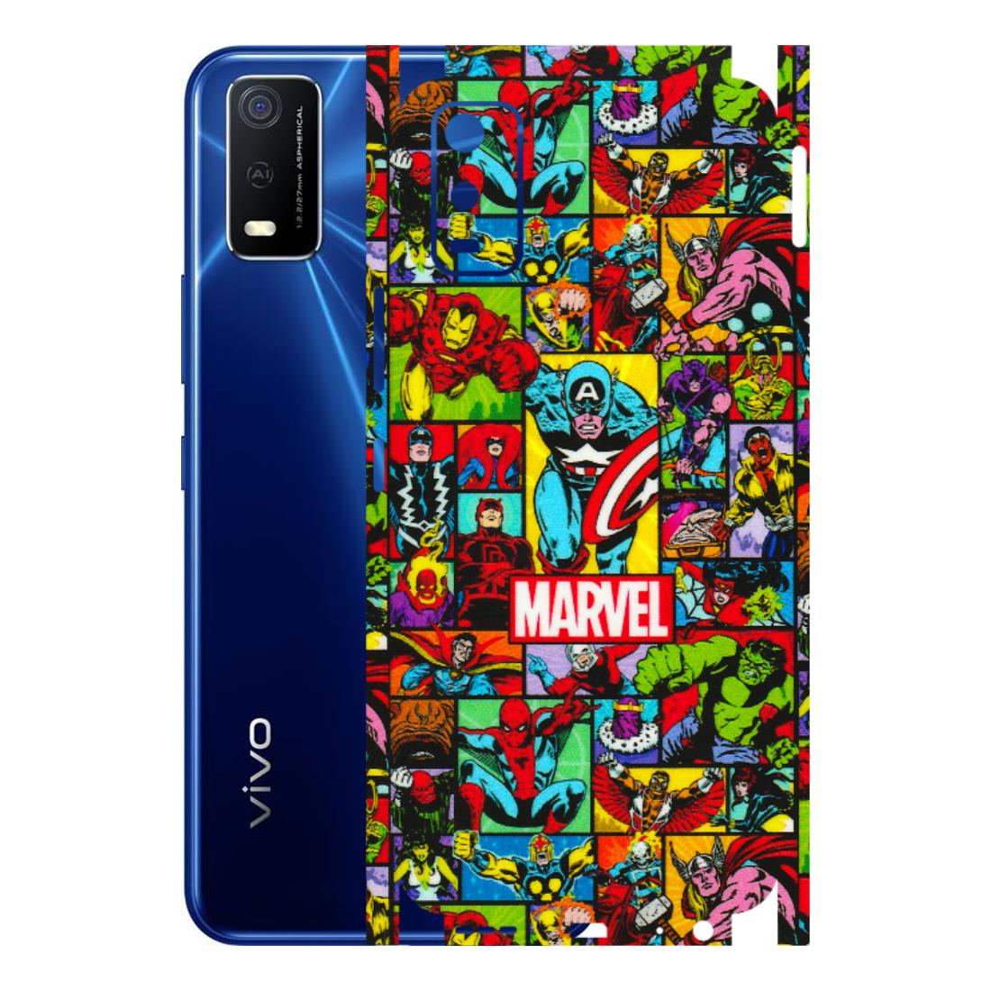 VIVO Y Series Phone Skins (All Models) - MARVELOUS Comic Characters - 3D Embossed Finish (L-129) Vivo Y3S