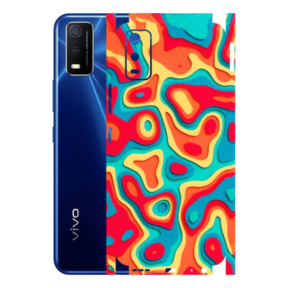 VIVO Y Series Phone Skins (All Models) - Abstract Swirl - 3D Embossed Finish (L-150) Vivo Y3S