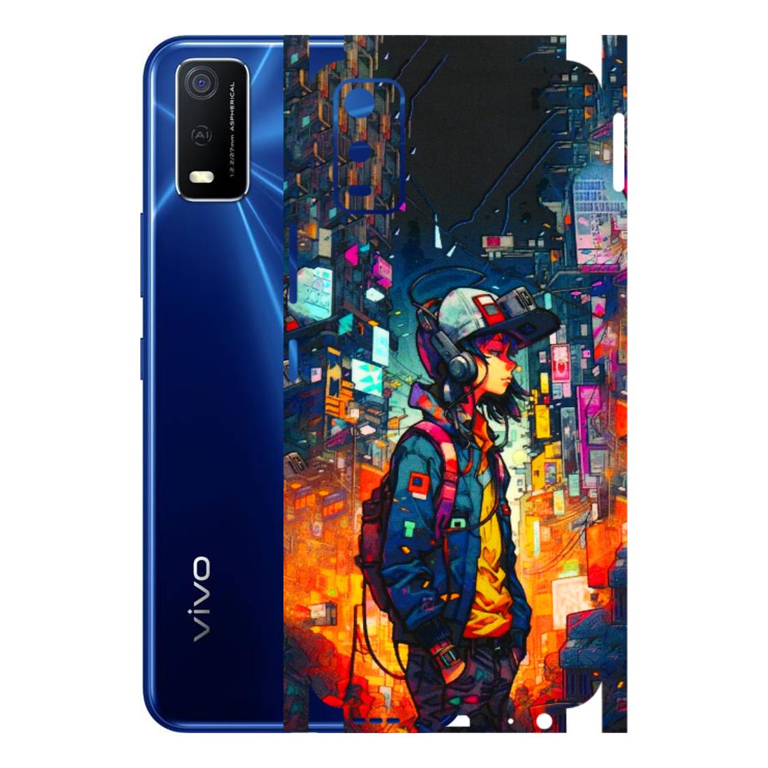 VIVO Y Series Phone Skins (All Models) - Street Anime Guy - 3D Embossed Finish (L-158) Vivo Y3S