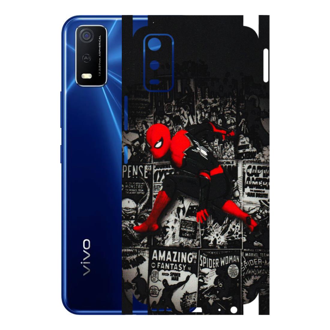 VIVO Y Series Phone Skins (All Models) - SpiderMan New - 3D Embossed Finish (L-162) Vivo Y3S