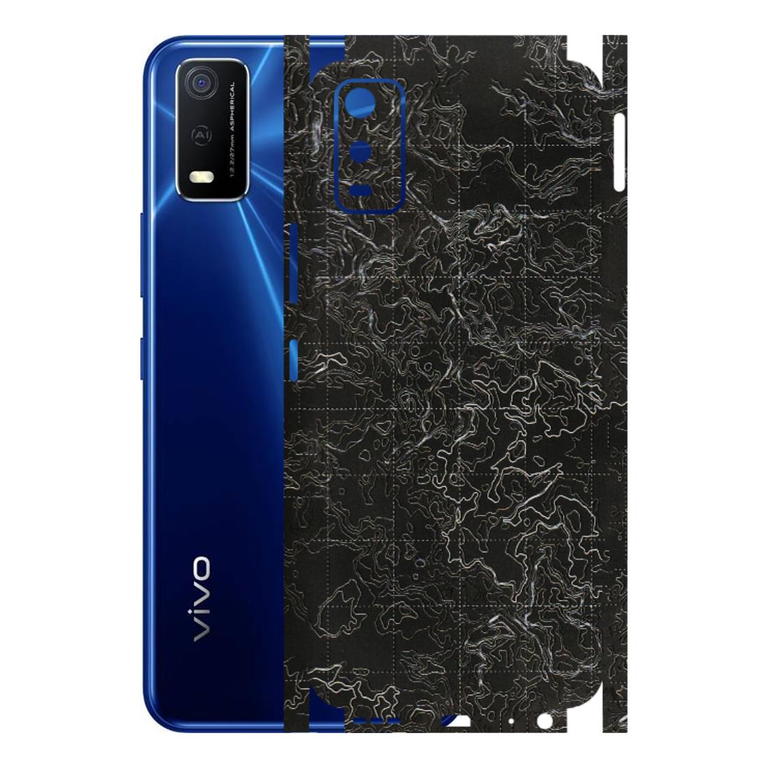 VIVO Y Series Phone Skins (All Models) - Black map Texture - 3D Embossed Finish (L-201) Vivo Y3S
