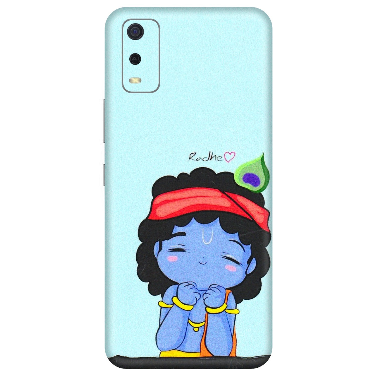 VIVO Y Series Phone Skins (All Models) - Radhe Radhe Cute Toon - 3D Embossed Finish (L-05) Vivo Y3S
