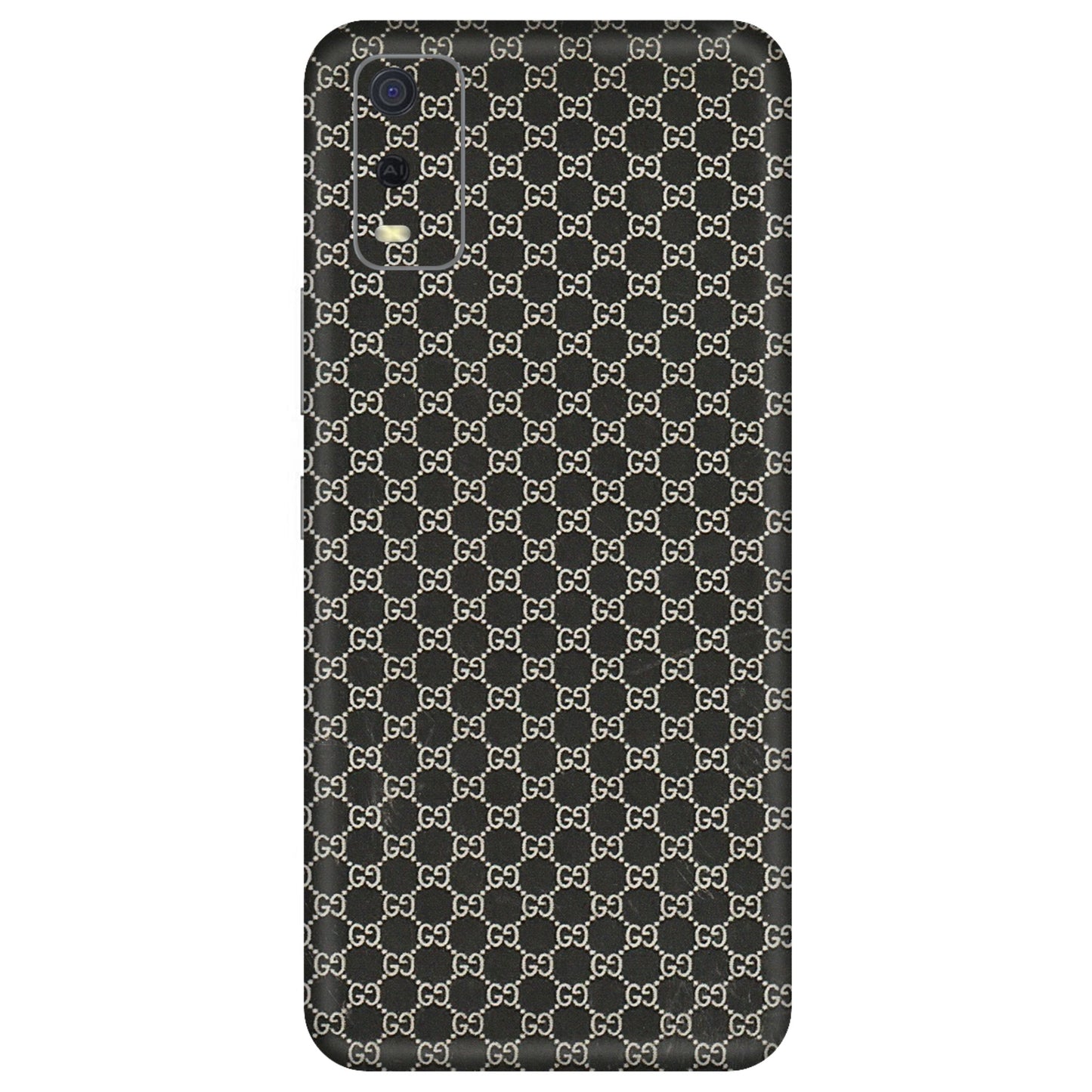 VIVO Y Series Phone Skins (All Models) - Black G Print - 3D Embossed Finish (L-109) Vivo Y3S