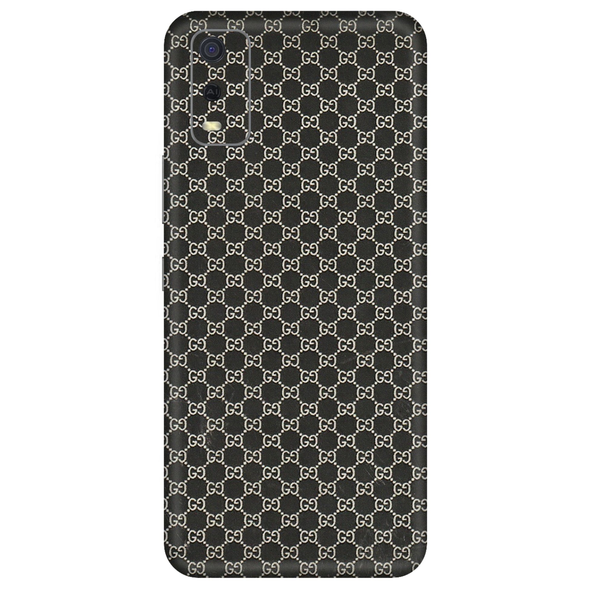VIVO Y Series Phone Skins (All Models) - Black G Print - 3D Embossed Finish (L-109) Vivo Y3S