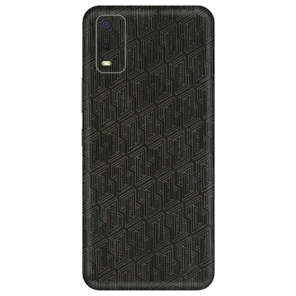 VIVO Y Series Phone Skins (All Models) - Black Abstract Pattern - 3D Embossed Finish (L-117) Vivo Y3S
