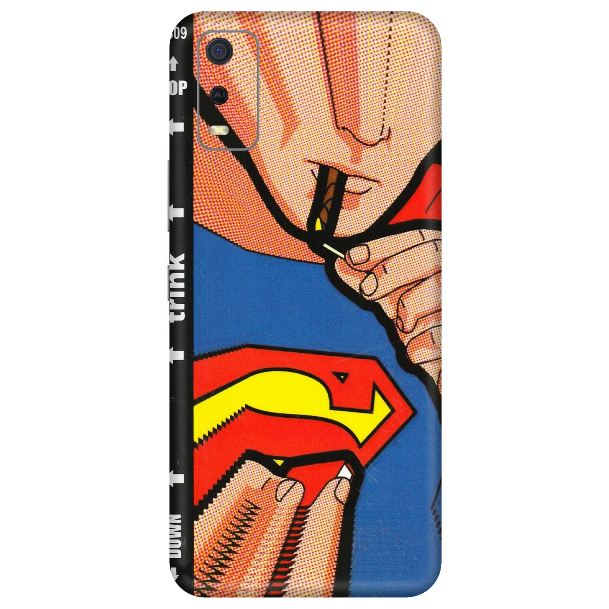 VIVO Y Series Phone Skins (All Models) - Superman Sutta - 3D Embossed Finish (L-130) Vivo Y3S