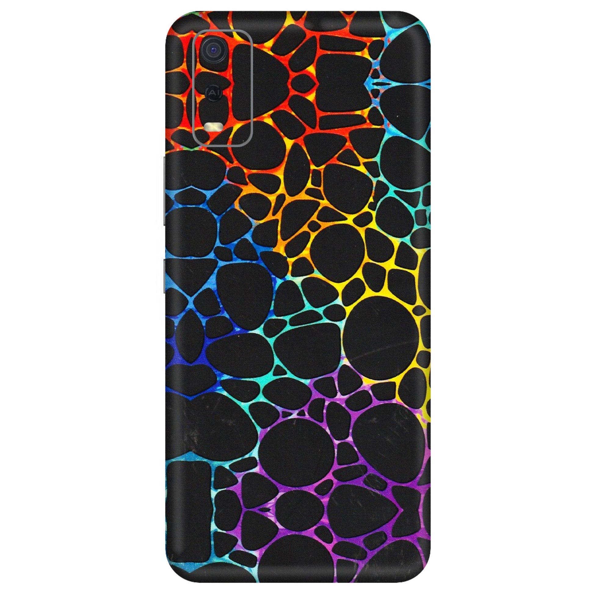 VIVO Y Series Phone Skins (All Models) - Abstract Art MultiColour - 3D Embossed Finish (L-133) Vivo Y3S