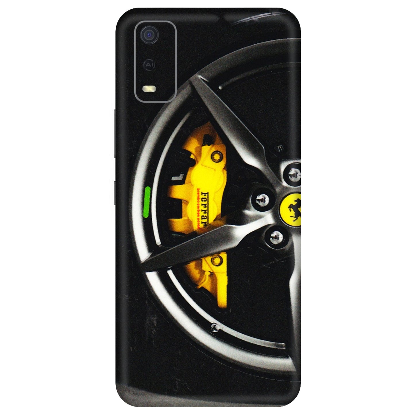 VIVO Y Series Phone Skins (All Models) - Ferrari Wheel Alloy - 3D Embossed Finish (L-173) Vivo Y3S
