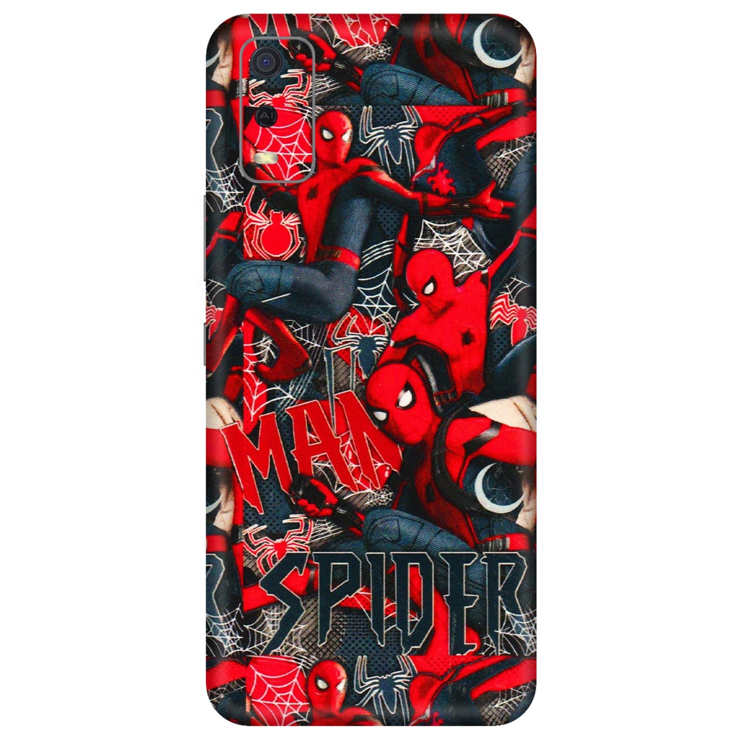 VIVO Y Series Phone Skins (All Models) - SpiderMan Cool - 3D Embossed Finish (L-188) Vivo Y3S