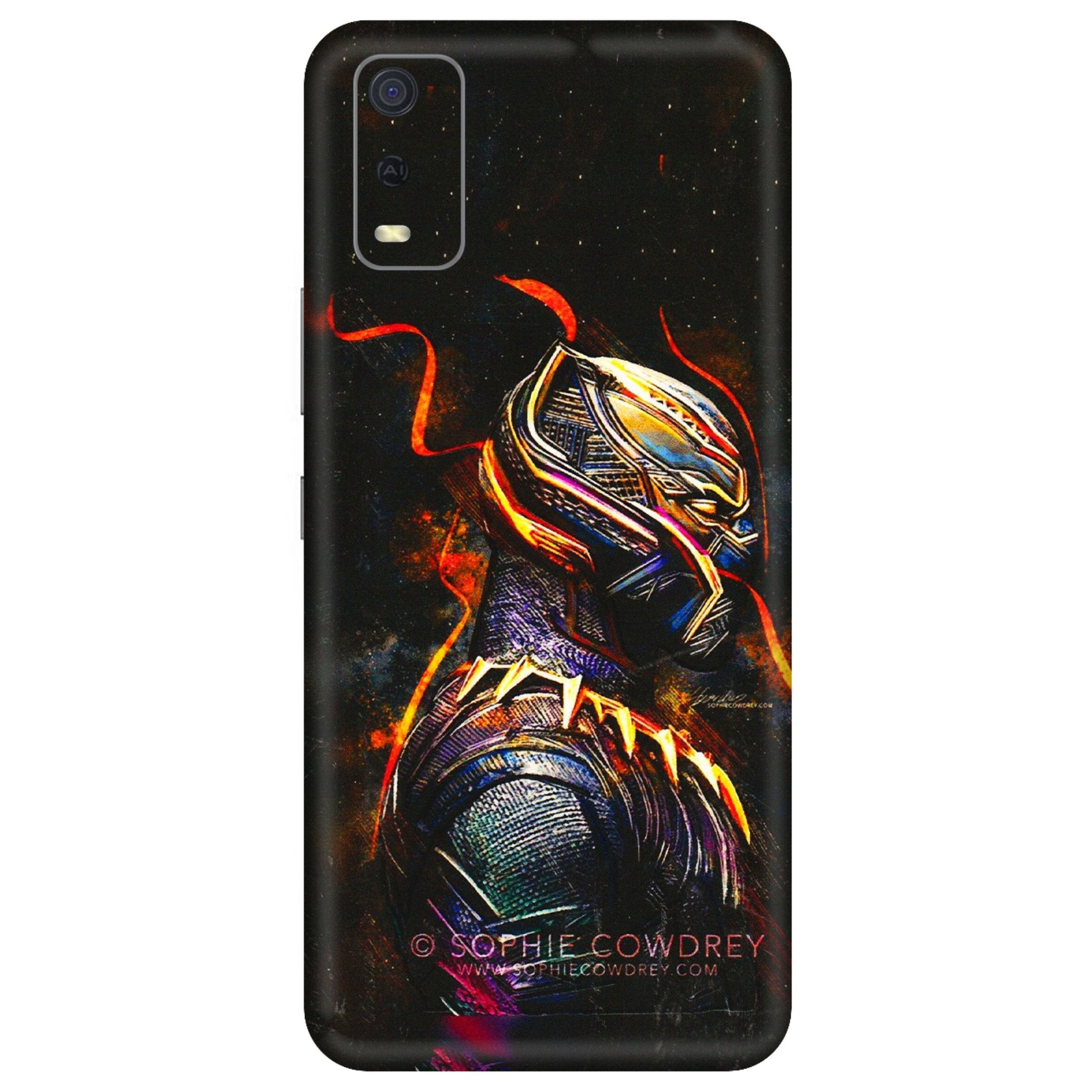 VIVO Y Series Phone Skins (All Models) - Black Panther - 3D Embossed Finish (L-190) Vivo Y3S