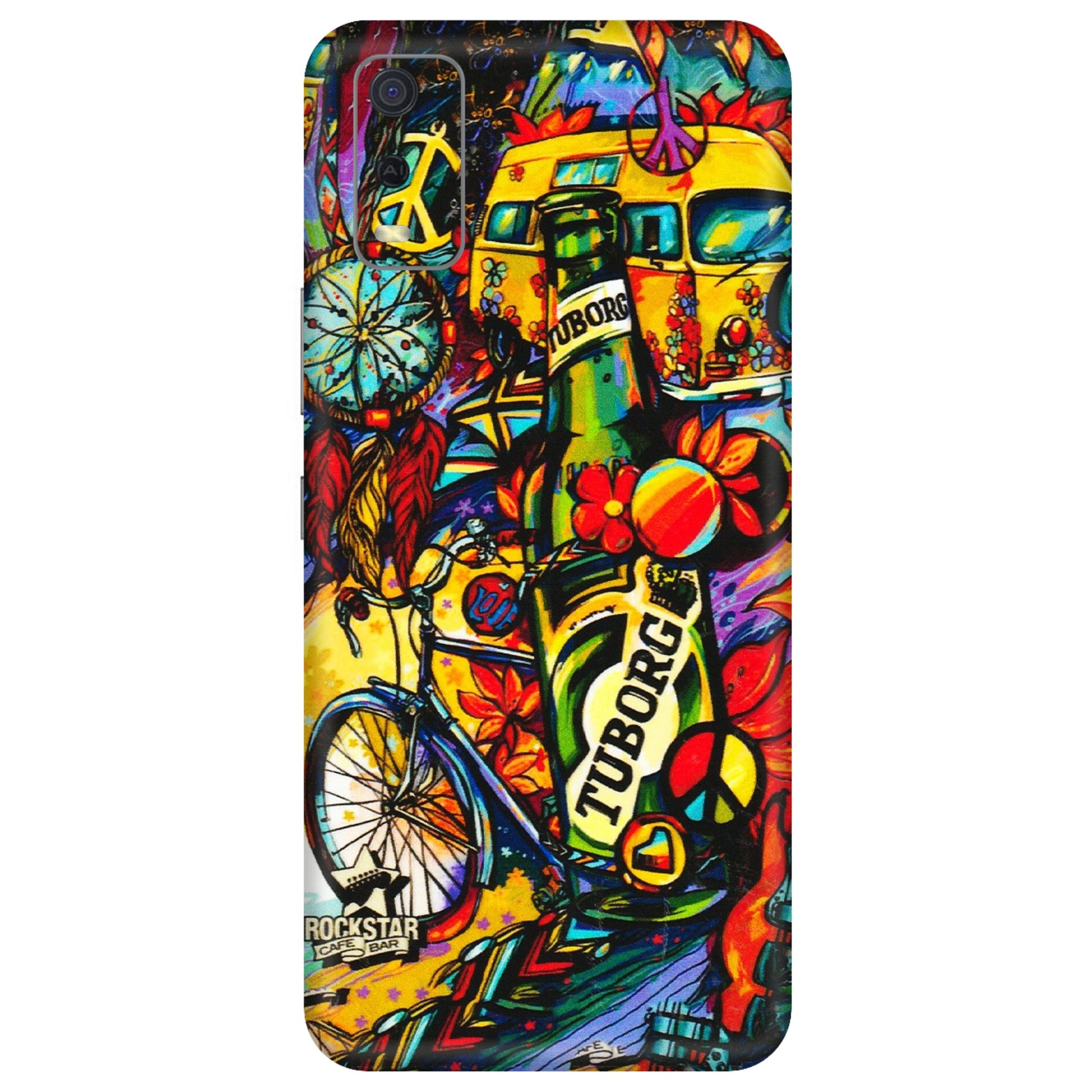 VIVO Y Series Phone Skins (All Models) - Cool Beer Bottle - 3D Embossed Finish (L-193) Vivo Y3S