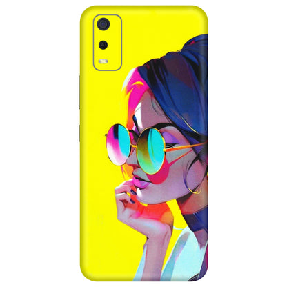 VIVO Y Series Phone Skins (All Models) - Bold Stylish Girl - 3D Embossed Finish (L-222) Vivo Y3S