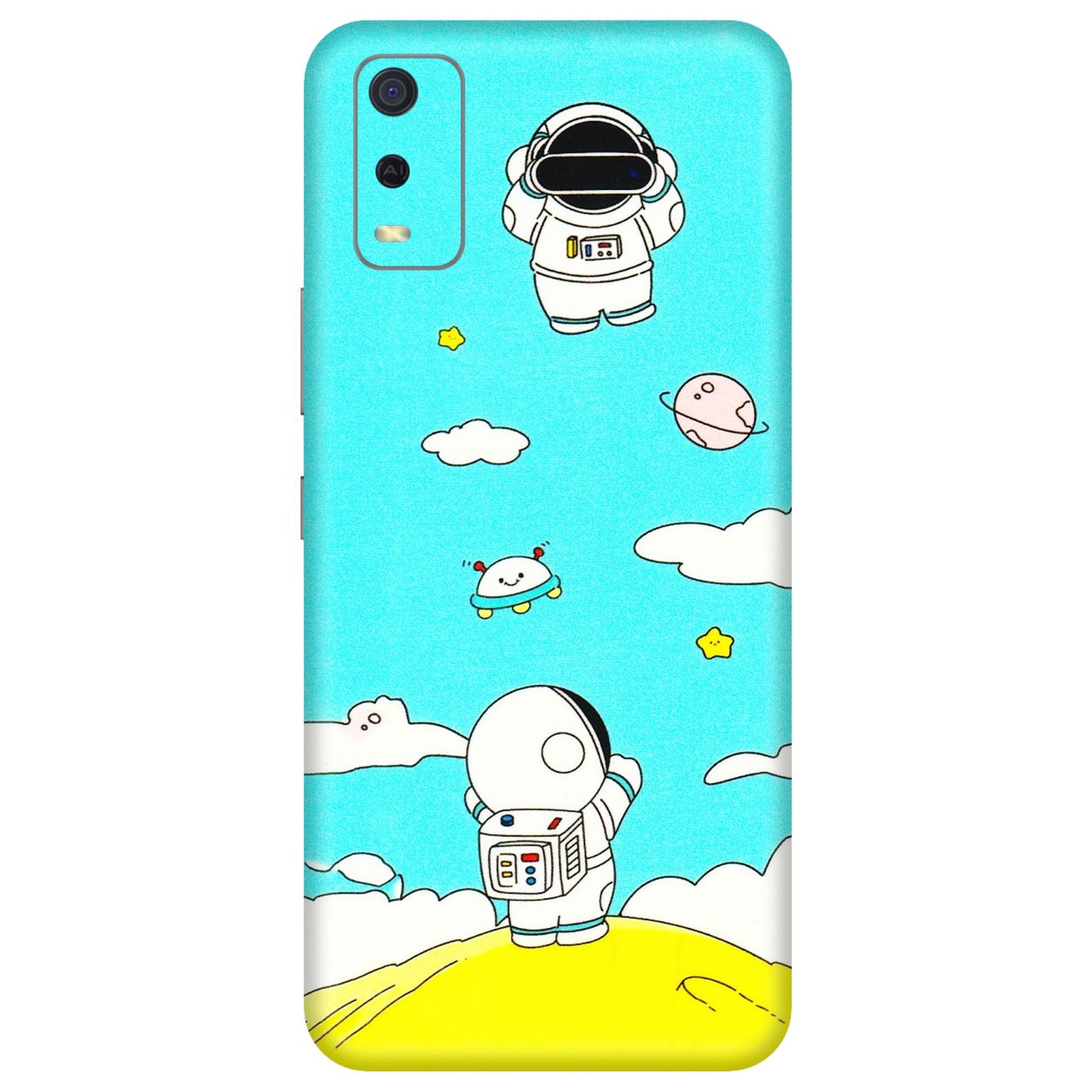 VIVO Y Series Phone Skins (All Models) - Blue Skies Astro Float - 3D Embossed Finish (L-230) Vivo Y3S