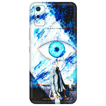 VIVO Y Series Phone Skins (All Models) - Gojo Satoru evil eye - 3D Embossed Finish (L-239) Vivo Y3S