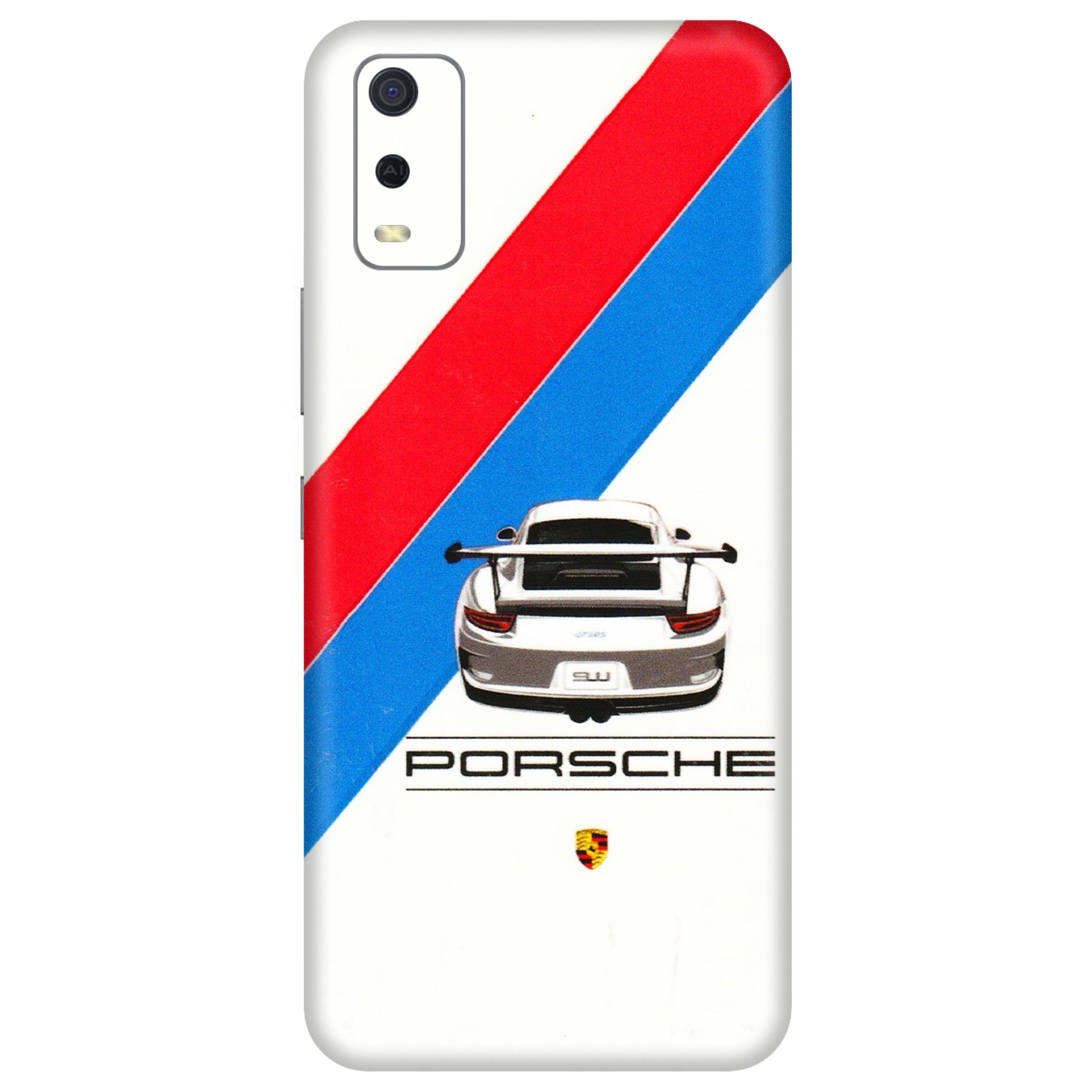 VIVO Y Series Phone Skins (All Models) - Porche Car Sober Logo - 3D Embossed Finish (L-248) Vivo Y3S