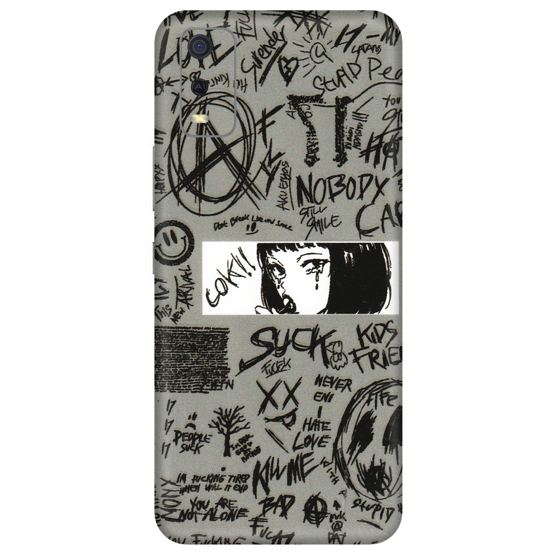 VIVO Y Series Phone Skins (All Models) - Never Have Love Anime - 3D Embossed Finish (L-260) Vivo Y3S