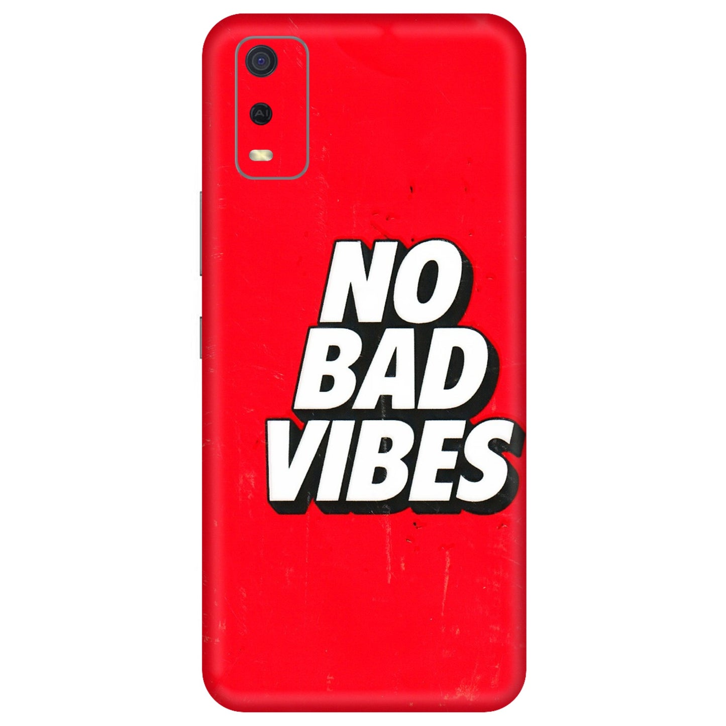 VIVO Y Series Phone Skins (All Models) - No Bad Vibes - 3D Embossed Finish (L-280) Vivo Y3S