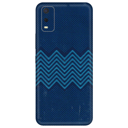 VIVO Y Series Phone Skins (All Models) - Blue Sober Waves - 3D Embossed Finish (L-306) Vivo Y3S