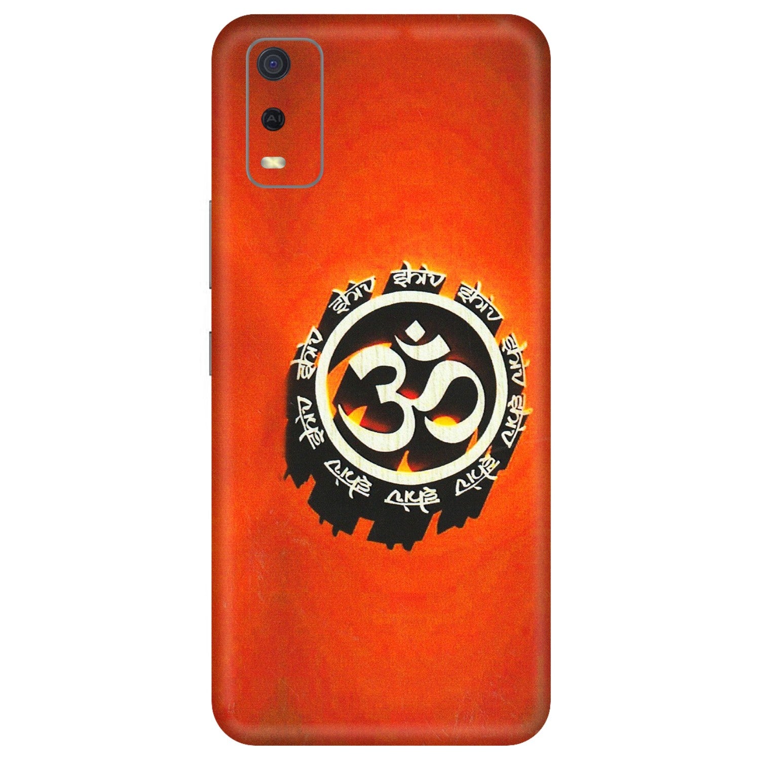 VIVO Y Series Phone Skins (All Models) - Aum Shiv Orange - 3D Embossed Finish (L-32) Vivo Y3S