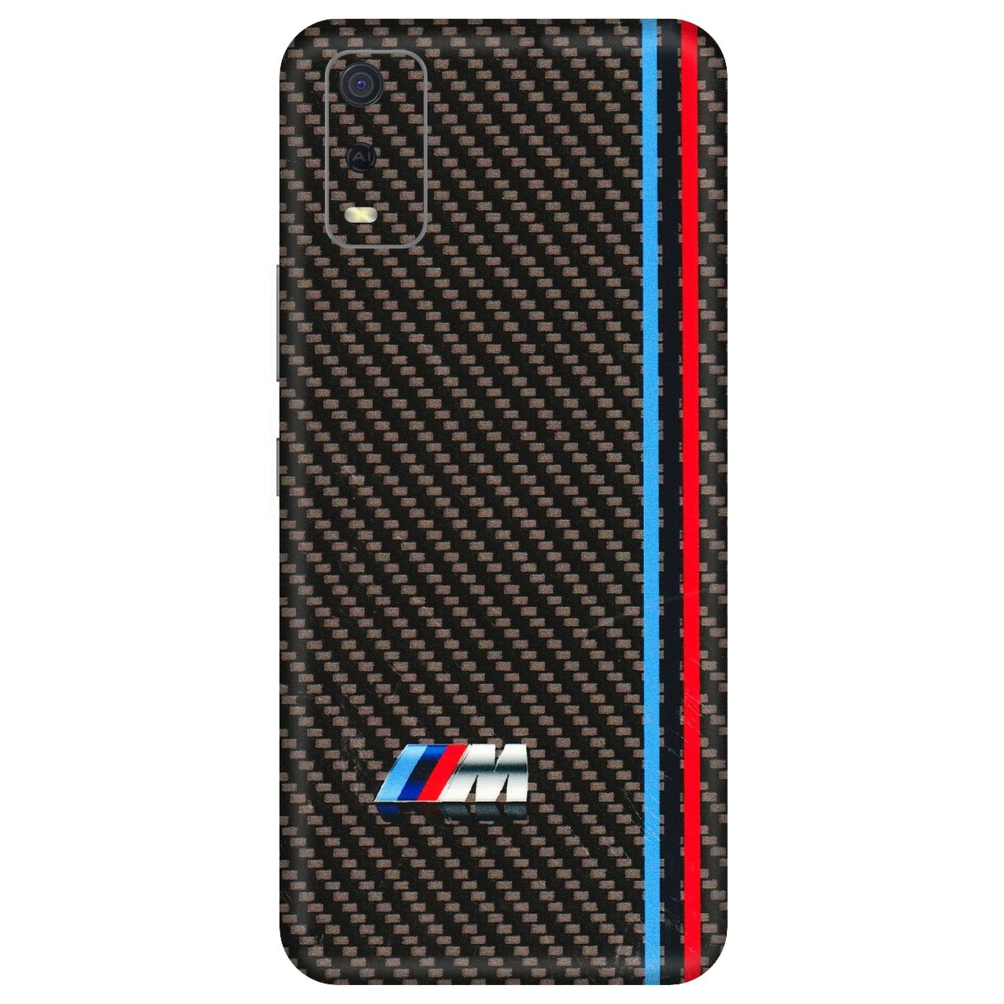 VIVO Y Series Phone Skins (All Models) - BM Carbon Fiber Feels - 3D Embossed Finish (L-38) Vivo Y3S