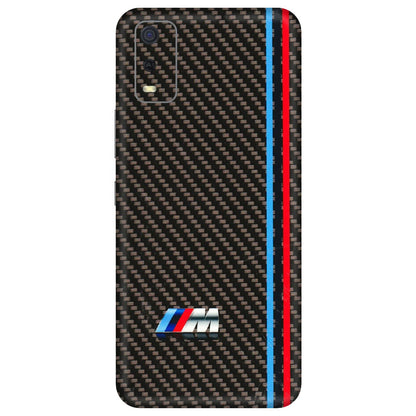 VIVO Y Series Phone Skins (All Models) - BM Carbon Fiber Feels - 3D Embossed Finish (L-38) Vivo Y3S