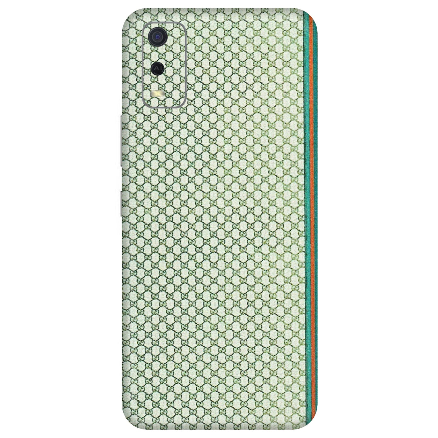 VIVO Y Series Phone Skins (All Models) - Gucci Fabric Pattern - 3D Embossed Finish (L-73) Vivo Y3S