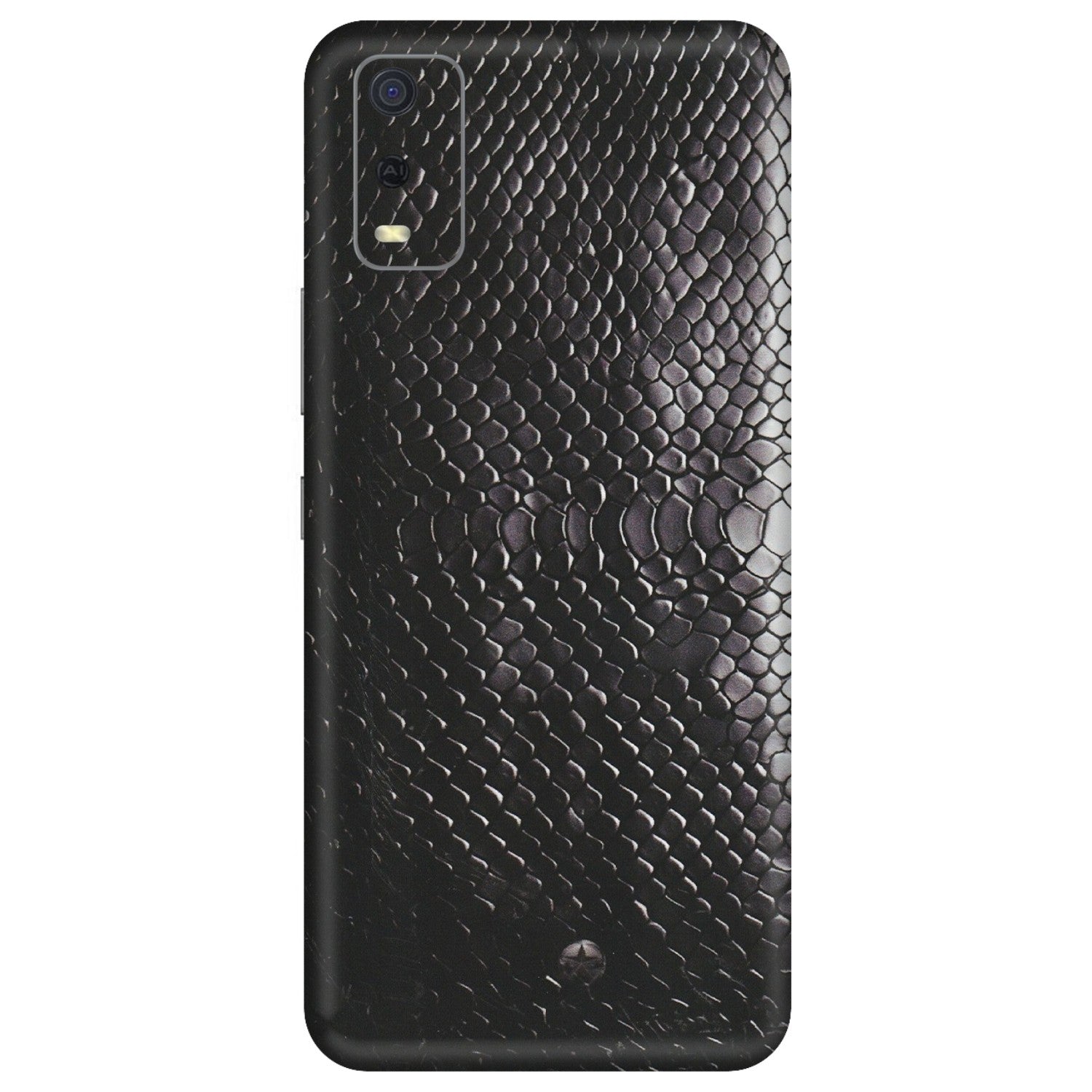 VIVO Y Series Phone Skins (All Models) - Black Snack Leather - Matte Finish (M-147) Vivo Y3S