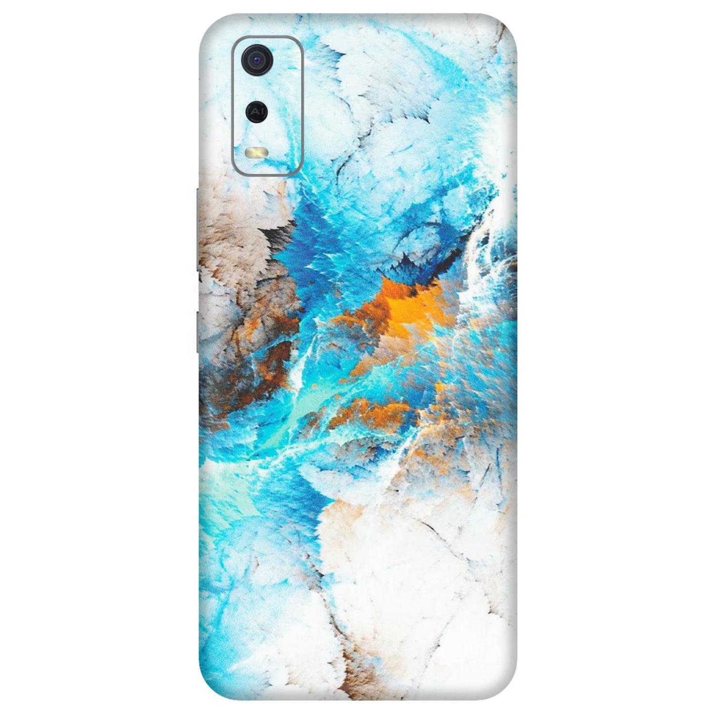 VIVO Y Series Phone Skins (All Models) - Blue Waves Abstract - Matte Finish (M-19) Vivo Y3S